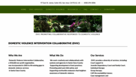 What Dvintervention.org website looked like in 2019 (4 years ago)