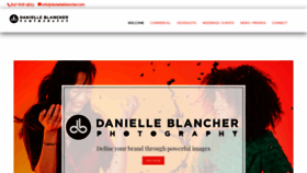 What Danielleblancher.com website looked like in 2019 (4 years ago)