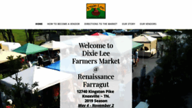 What Dixieleefarmersmarket.com website looked like in 2019 (4 years ago)