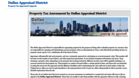 What Dallasappraisaldistrict.net website looked like in 2019 (4 years ago)
