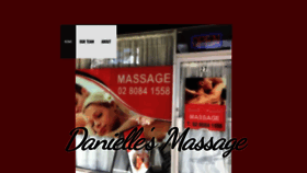What Daniellesmassage.com website looked like in 2019 (4 years ago)