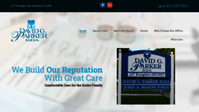 What Davidgparkerdds.com website looked like in 2019 (4 years ago)