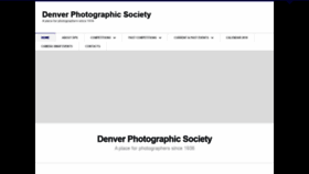 What Denverphotosociety.org website looked like in 2019 (4 years ago)