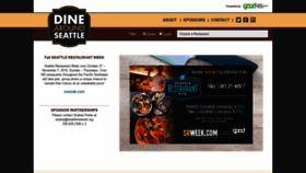 What Dinearoundseattle.org website looked like in 2019 (4 years ago)