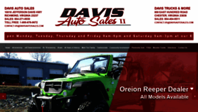 What Davisautosales.com website looked like in 2019 (4 years ago)
