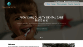 What Drycreekdental.com website looked like in 2019 (4 years ago)