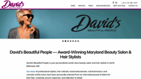 What Davidsbeautifulpeople.com website looked like in 2019 (4 years ago)