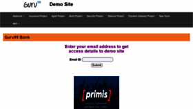 What Demo.guru99.com website looked like in 2019 (4 years ago)