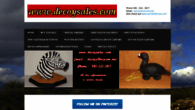 What Decoysales.com website looked like in 2019 (4 years ago)