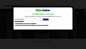 What Dealtaker.com website looked like in 2019 (4 years ago)