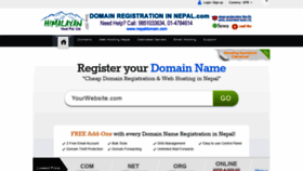 What Domainregistrationinnepal.com website looked like in 2019 (4 years ago)