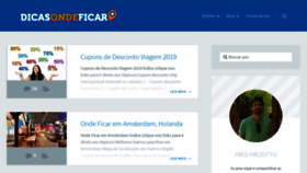What Dicasondeficar.com.br website looked like in 2019 (4 years ago)