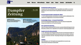 What Dampferzeitung.ch website looked like in 2019 (4 years ago)
