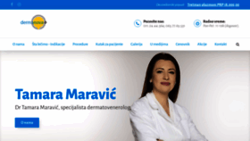 What Dermanova.rs website looked like in 2019 (4 years ago)