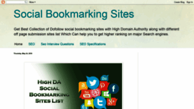 What Dofollowsocialbookmarkingsites1.blogspot.com website looked like in 2019 (4 years ago)