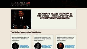 What Dailyconservative.com website looked like in 2019 (4 years ago)