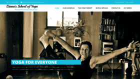 What Dianasschoolofyoga.com website looked like in 2019 (4 years ago)