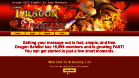 What Dragonsafelist.com website looked like in 2019 (4 years ago)