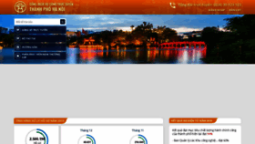 What Dichvucong.hanoi.gov.vn website looked like in 2019 (4 years ago)