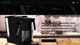 What Diamocoffee.com website looked like in 2019 (4 years ago)