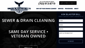 What Drainblasterbill.com website looked like in 2019 (4 years ago)