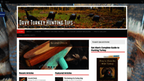 What Davyturkeyhunting.com website looked like in 2019 (4 years ago)