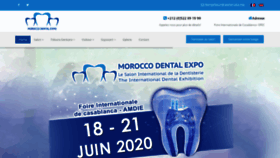 What Dentalexpo.ma website looked like in 2019 (4 years ago)