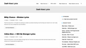 What Daathmusic.com website looked like in 2019 (4 years ago)