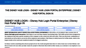 What Disneyhubportal.com website looked like in 2019 (4 years ago)
