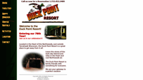 What Duckpointresort.com website looked like in 2019 (4 years ago)