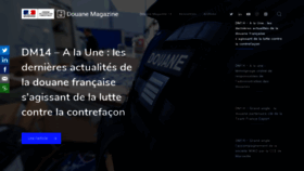 What Douanemagazine.fr website looked like in 2019 (4 years ago)