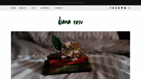 What Dianarosu.com website looked like in 2019 (4 years ago)