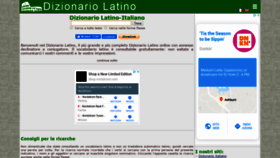 What Dizionario-latino.com website looked like in 2019 (4 years ago)