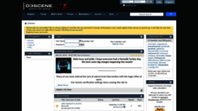 What D3scene.com website looked like in 2019 (4 years ago)