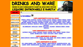 What Drinksandware.com website looked like in 2019 (4 years ago)