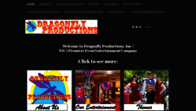 What Dragonflyproductions.net website looked like in 2019 (4 years ago)