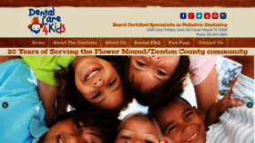 What Dentalcare4kidstexas.com website looked like in 2019 (4 years ago)