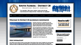 What District20aa.org website looked like in 2019 (4 years ago)