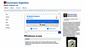 What Diccionarioargentino.com website looked like in 2019 (4 years ago)