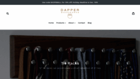 What Dapperwoodworks.com website looked like in 2019 (4 years ago)