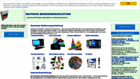 What De-bedienungsanleitung.de website looked like in 2019 (4 years ago)