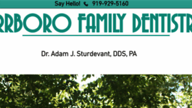 What Dentistcarrboro.com website looked like in 2019 (4 years ago)