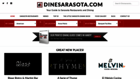What Dinesarasota.com website looked like in 2019 (4 years ago)