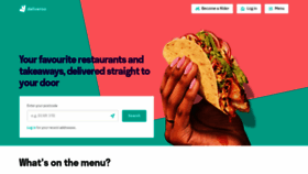 What Deliveroo.net website looked like in 2019 (4 years ago)