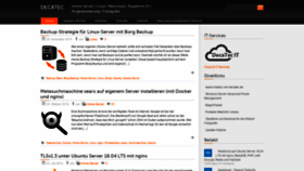 What Decatec.de website looked like in 2019 (4 years ago)