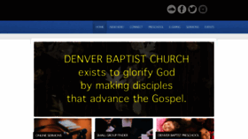 What Denverbaptist.org website looked like in 2019 (4 years ago)