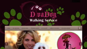 What Divadogwalking.com website looked like in 2019 (4 years ago)