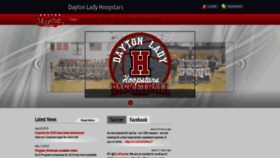 What Daytonladyhoopstars.org website looked like in 2019 (4 years ago)