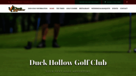 What Duckhollowgolfclub.com website looked like in 2019 (4 years ago)