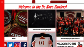 What Denovoharriers.com website looked like in 2019 (4 years ago)
